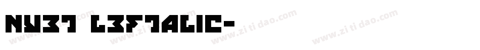 Nyet Leftalic字体转换